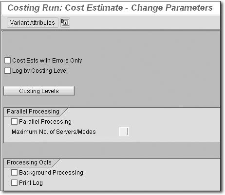 3 Product Cost Planning Standard Costing 3.5 Tip A BOM explosion is only necessary if the materials selection in the previous step is incomplete.
