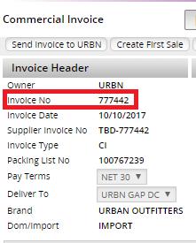 Added adjustments will appear on the printed or saved PDF version of the invoice. If there is any reason to enter a credit to URBN (e.g.