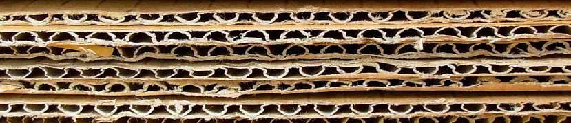 Corrugated Board Sheets Specific Customer sizes and flutes available on request.