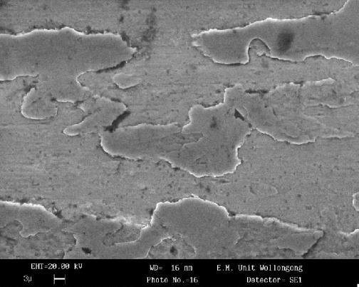 amount of micro cracking and porosity that occurred, resulting in reduced wear on the steel ball (Bowden, F. P et al 1964; Qiu, X et al 2012). samples of Stellite 12 coating on GI250 from Figure 3.