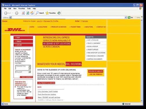 DHL PROVIEW OFFERS: Notifications for specific shipment events Monitoring of multiple shipping accounts Real-time visibility of shipment activity User-friendly interface and registration Detailed and