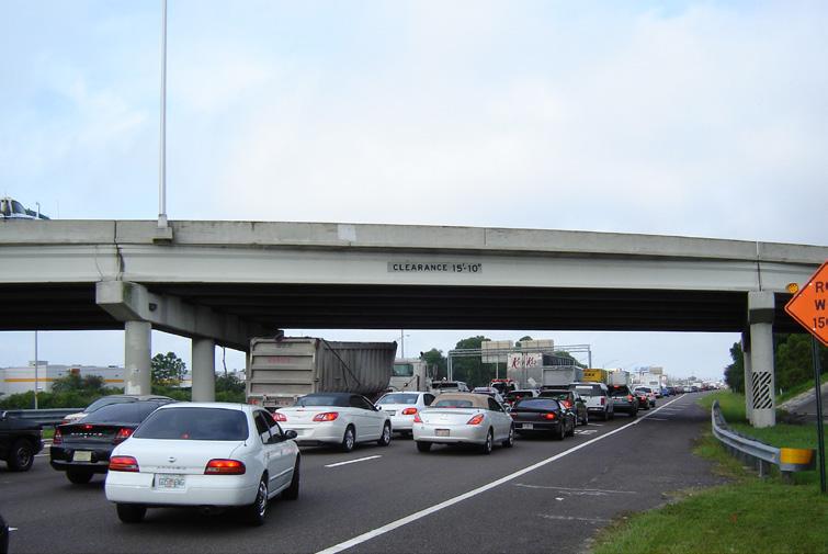 INFRASTRUCTURE CAPACITY Highways in the Tampa Bay region are congested for more than four hours per day, draining more than $1 billion per year from the regional economy.
