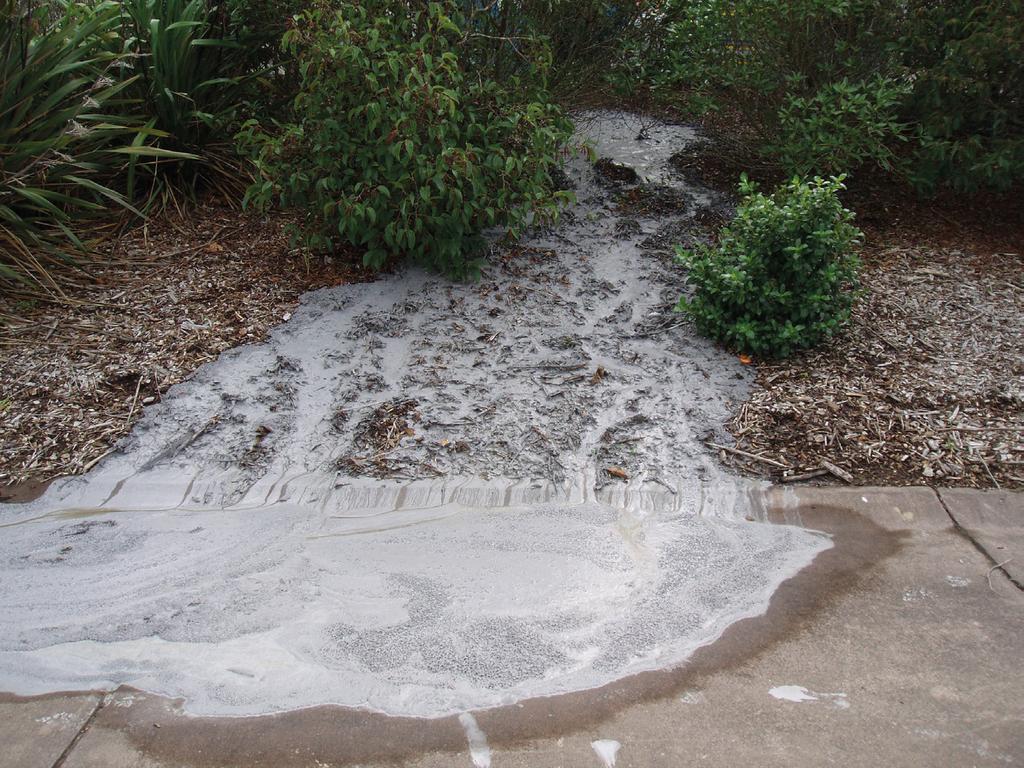 If there is a spill, do not wash it to the drain Act immediately to clean up the spill using the techniques listed above. Call council s Pollution Hotline on 09 377 3107 for advice.