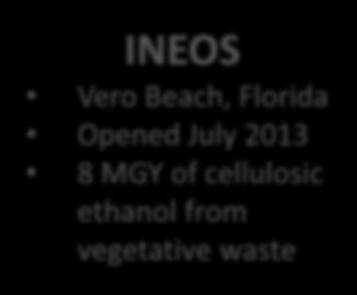 2014 25 MGY of  INEOS Vero Beach,