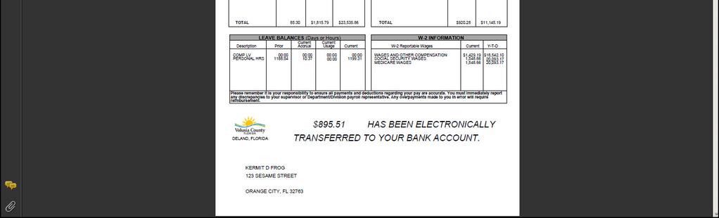 05. Viewing your Payroll Check Information Note: A PDF