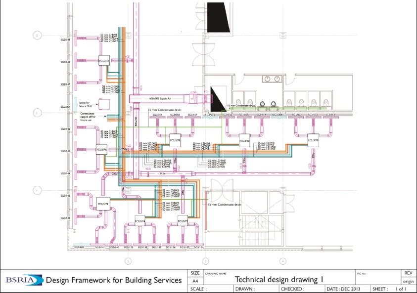 distribution Layout drawings MEP services