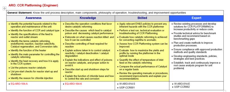 THE 4 PILLARS OF COMPETENCY 1. Competency Framework: the knowledge / skills / attitude (KSA) required by a person to perform their job.