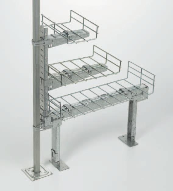 brackets WBUCK812 Double Tier Cantilever Kit Shown with WBU2016 Stand 9 (See pg. 6) 5, 6 or 7 3 8 (See pg.