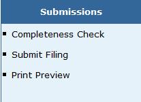 Pending NRF Filings (Continued) Select Print Preview from the Submissions menu.