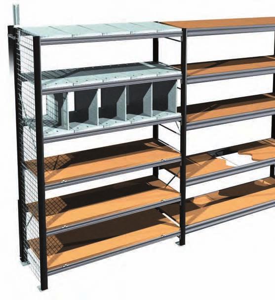 accessories and spe 15 1 14 10 13 8 12 9 11 5 1 Galvanised Steel Shelf Panels span across beams to form a solid steel shelf.