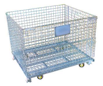 These collapsible stillages, or cages, fold flat in seconds for easy storage and transport.