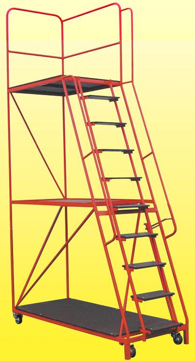 Order Picking Ladder Trucks Mobile Ladder Trucks designed and manufactured to provide quick and safe access to shelving, racking