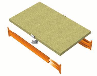 Chipboard supports can also be fitted if the load requires this.