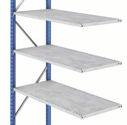 These are supported on eacn corner using shelf supports, which are fixed to the