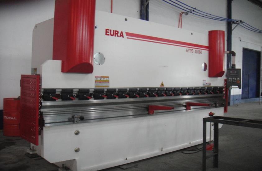 New Eura NC Hydraulic Press Brake Technical Specification: Dimensions Bending Length