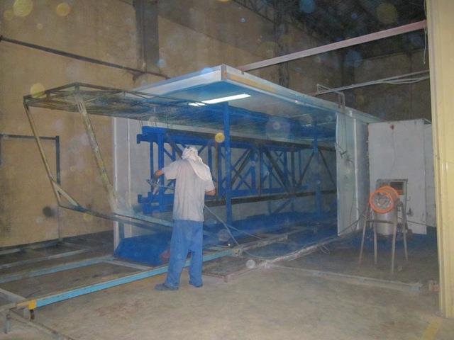 Spray booth for Upright Frame