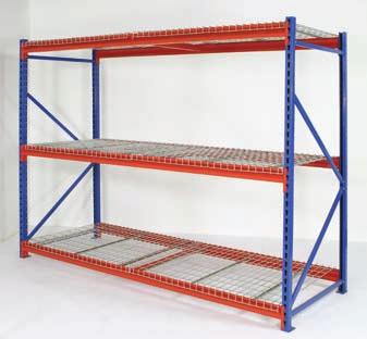 Heavy duty welded mesh panels Three supports per panel Improve warehouse health & safety Fully electro-galvanised finish Ideal for sprinkler installations levels from 46.