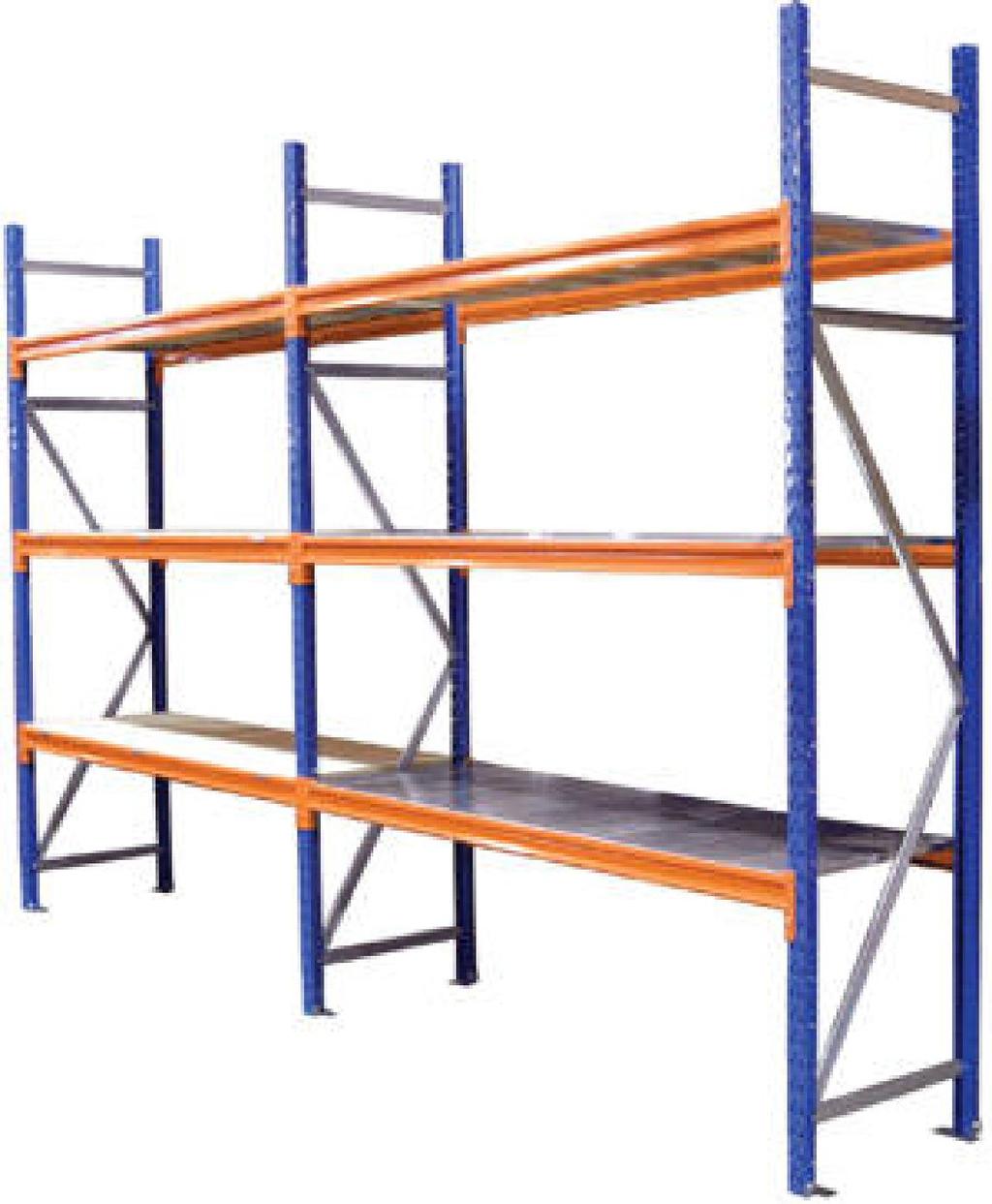2. Longspan racking system It can be supplied with a variety of shelf types from chipboard and steel shelves to wire decking, with divider for order picking application.
