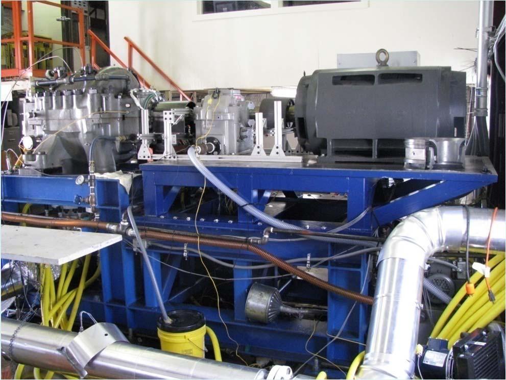 Closed Loop Test Facility Driven by 700 hp electric motor through gearbox Torque meter installed