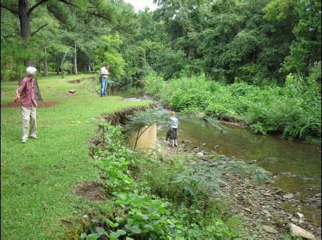 The goals are to improve water quality, habitat, and stream stability in 1,500 linear feet of Little Shades Creek and provide a demonstration of urban natural channel design stream enhancement and