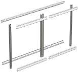 Sigma Flex 1 Deep Wall Rails Wall Blocking Guidelines Over Counter Wall Rail System 83 52-1/2 Major wall blocking is essential, do not set up Wall Rails on finished wall without blocking.