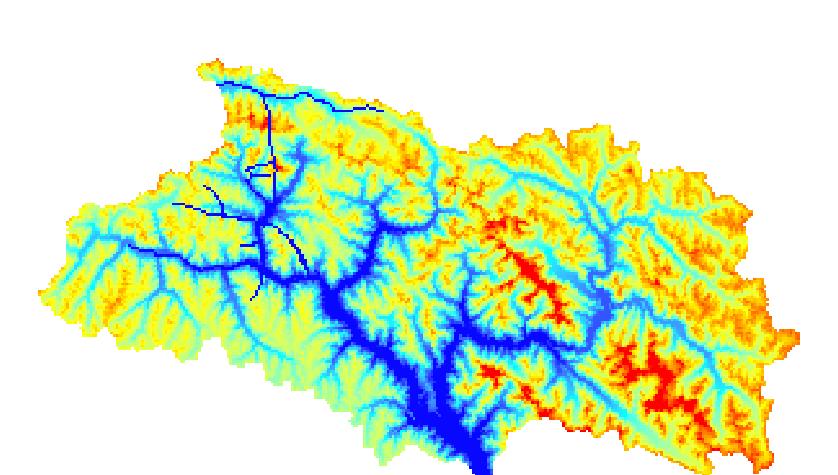 Gilgit Basin 72 E 73 E 74 E 75 E Monthly runoff and precipitation comparison 72 E 25 35 N 36 N DEM High : 7592 Low : 172 36 N 76 E 37 N Precipitataion (mm), Runoff (mm) 2 15 1 5