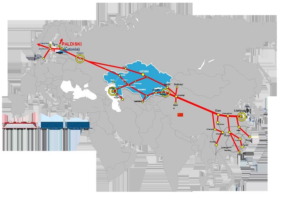 further freights following from/in Kazakhstan and from Azerbaijan.