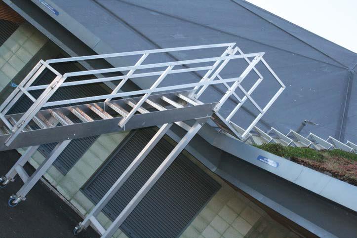 LADDERS Permanent roof ladders cut workforce risks for both temporary and permanent access on site.