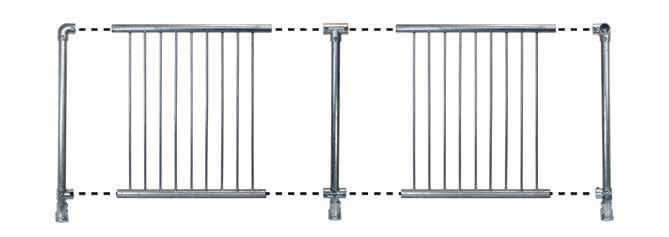 08.Pedestrian Barriers Interclamp Pedestrian Barrier A rapid assembly modular barrier system Fast, easy installation - long stretches of barrier can be installed quickly and simply.