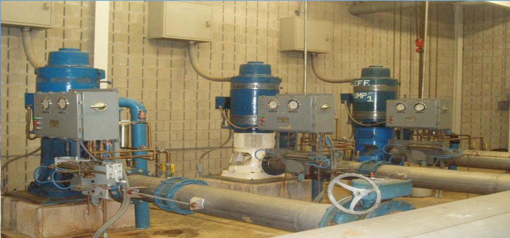 Manchester Water Department Globe Hollow Water Treatment Plant Effluent Pumping Three pumps are used to send water