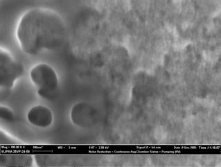 Figure 3: AFM images of undoped SnO 2 thin films: (a) 3D image, (b) 2D