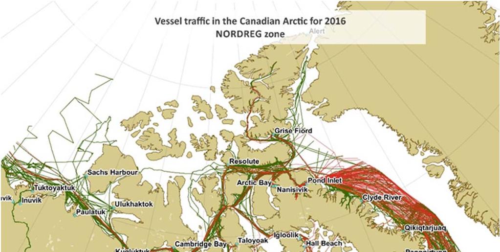 2016 VESSEL ACTIVITY IN CANADIAN ARCTIC WATERS