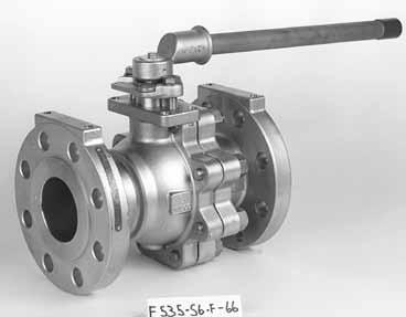 Revision 8/26/2009 Class 300 Stainless Steel Flanged Ball Valves Split-Body, Full-Bore Design Blowout-Proof Stem 316 SS Trim Multiple V-Ring Packing Mounting Pad Fire Safe Vented Ball 720 PSI/50 Bar