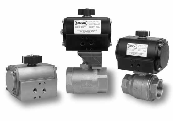 Revision 3/31/2011 Ball Valve Actuation and Control Flexible, Reliable Actuation Engineered with a modular approach, NIBCO electric and pneumatic actuation systems give you the flexibility to actuate