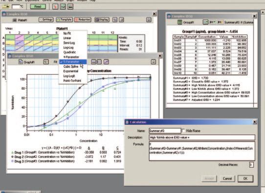 Software for Data Aquisition and Analysis Tools for Validation and Compliance Powerful, Easy-to-Use Software Validation Test Plates for Abs, FI, Lum Optical Performance SoftMax Pro Software features
