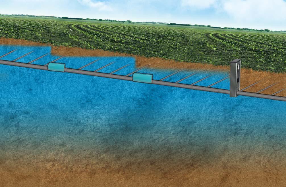 Innovations in agricultural drainage technology can facilitate saturated hillsides and related concepts Image courtesy Agri Drain Corp.