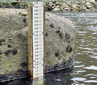 Measuring streamflow Measuring streamflow (discharge) generally involves four steps: 1) Measuring stream stage: This involves continuous measurement of the height of the water surface at a location