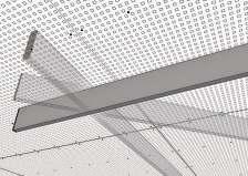 This will create lush joint areas The ceiling panels are
