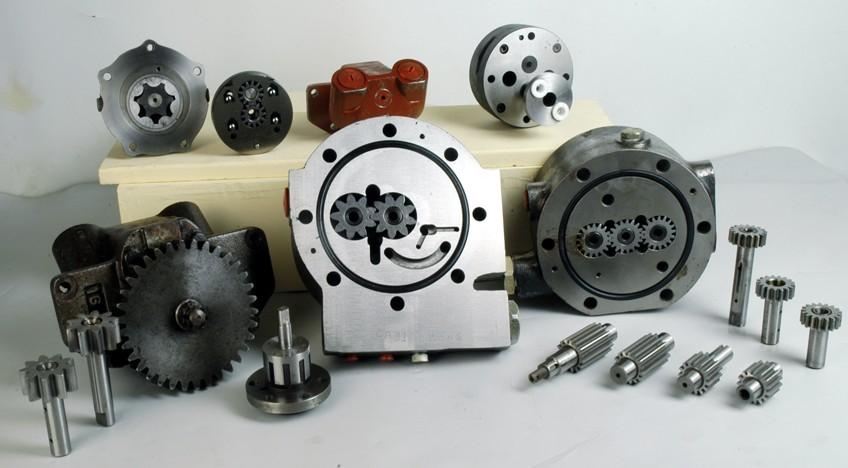 (06A) OIL PUMP & PARTS: Housing & Cover Gears & Shafts Bush Testing S.G. Iron Grade 500/7 (IS 1865) Castings are Shot Hardness 220-260 BHN Blasted, Annealed & then Dye Penetration Testing is done.