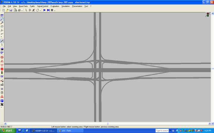 Figure 12 Diamond pattern interchange at Indiana Avenue X pattern Interchange: An X pattern interchange is a type of interchange, which has the ramp
