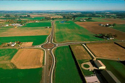 Exhibit 11: Successive curves on the approach to roundabouts should be considered on rural, high-speed roadways.