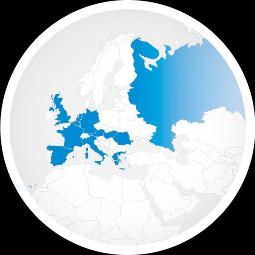 6 facilities Netherlands, Germany, Belgium, Greece, Hungary,