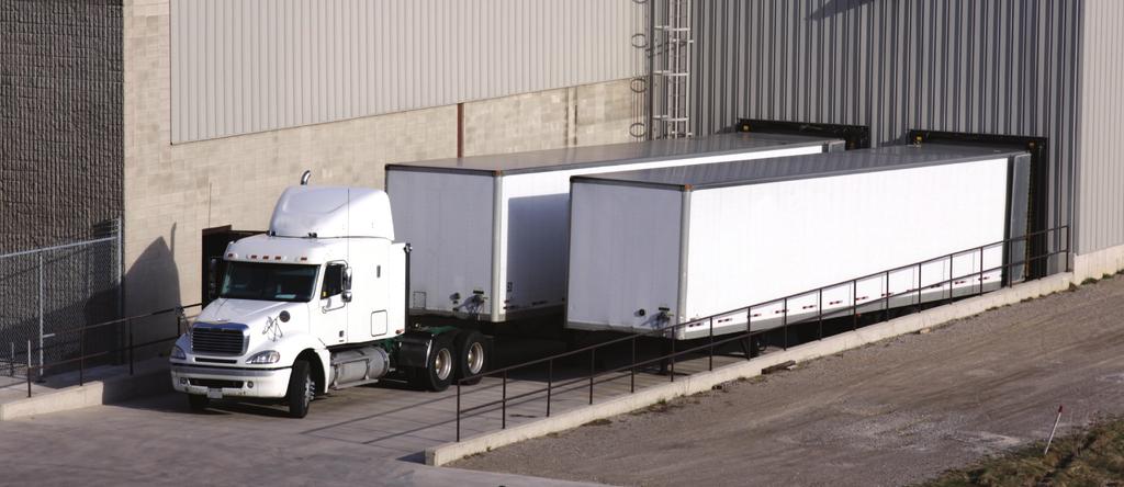 Loading docks can present many challenges when backing.