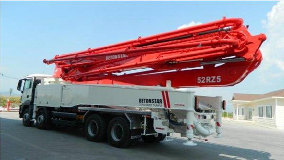 Concrete Pump trucks Hardox is a perfect choice for transport of concrete. Field tests give min 2,5 times better than mild steel for HX 400 and min 4 times better for HX 500.
