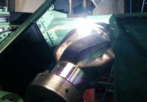 APPLICATION PROCESSES PLASMA TRANSFERRED ARC PTA Machine applying coating to a downhole