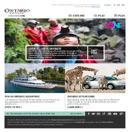 PARTNERSHIP ATTRACTIONS ONTARIO Included OTMPC channels and paid media channels
