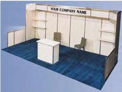 Advance Order Discount Deadline: February 13, 2018 Plan A: 10 N-Line Option Includes: Hardwall Panels Carpet (1) side chair (1) counter (2) shelves Header Labor to Install & Dismantle Qty Item
