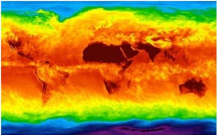 Temperatures on Earth as the last ice age was 8 degrees F colder, June,