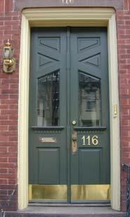 The best front door is the original front door or one that looks like it.