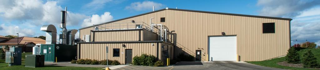 Dry Fermentation Case Study Biodigester 1 at the University of Wisconsin Oshkosh Installed electrical capacity: 370 kw Installed thermal capacity: 495 kw Input material: